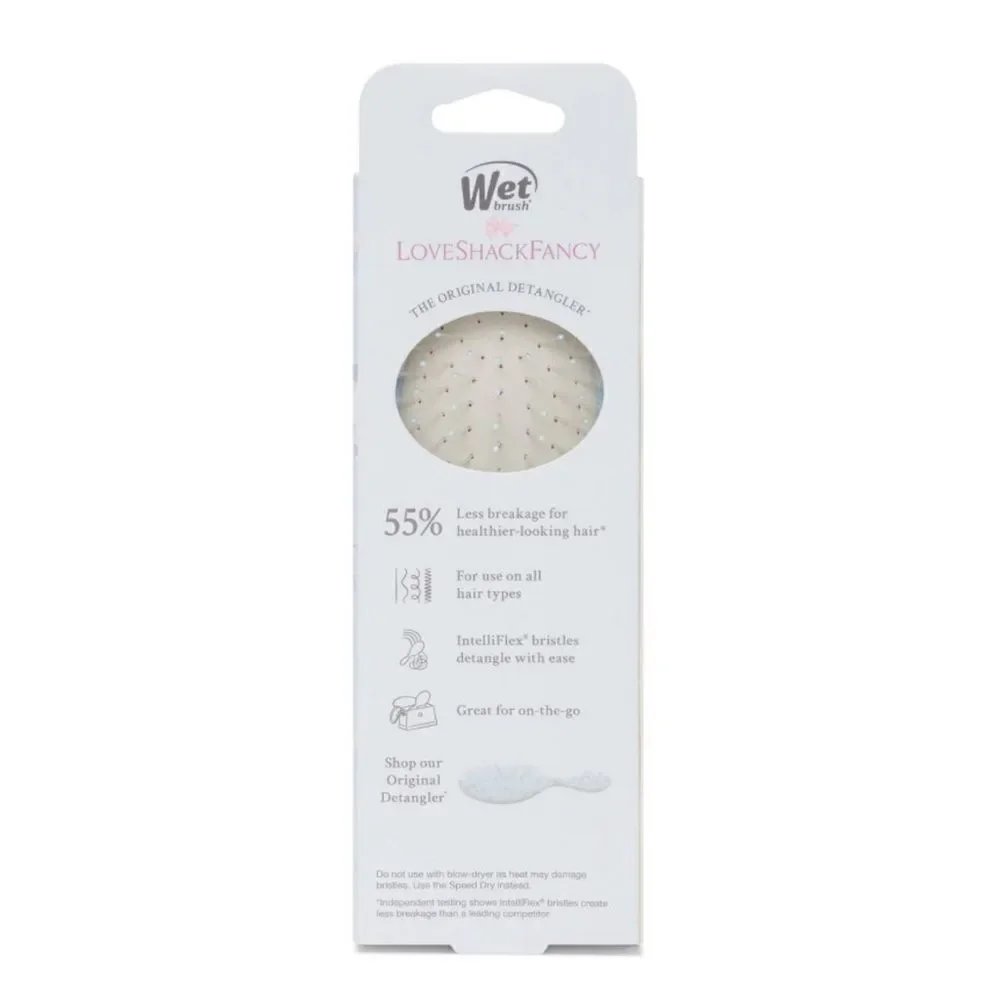 Love Shack Fancy  Paddle Mini Detangler Hair Brush - Everblooming Rosettes
